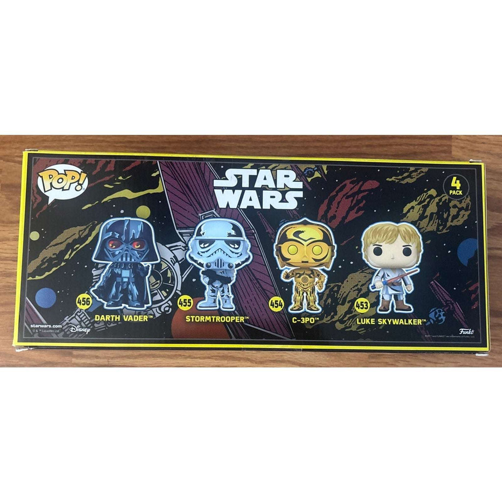 Funko Pop Star Wars 4 Pack Darth Vader Stormtrooper C3PO Luke Skywalker Target