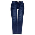 Joe's Jeans Skinny Ankle Raw Hem Blue Denim Jeans in Laura Wash Size 28