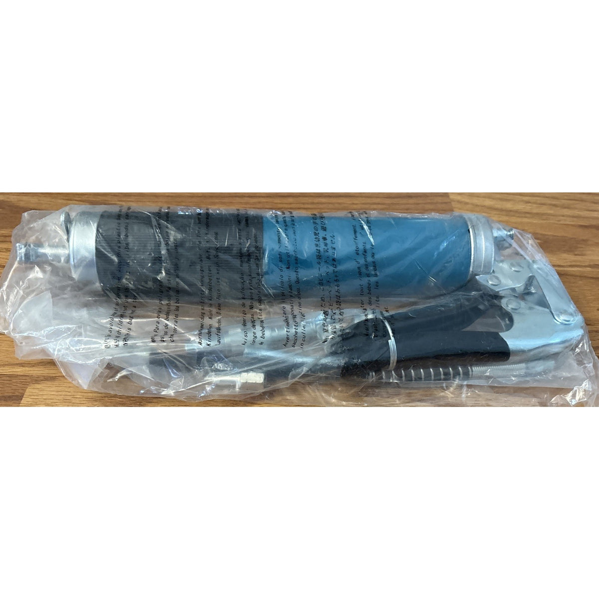 8000PSI Heavy Duty Pistol Grip Grease Gun Kit 90°Adapter Flex Hose 14oz Capacity