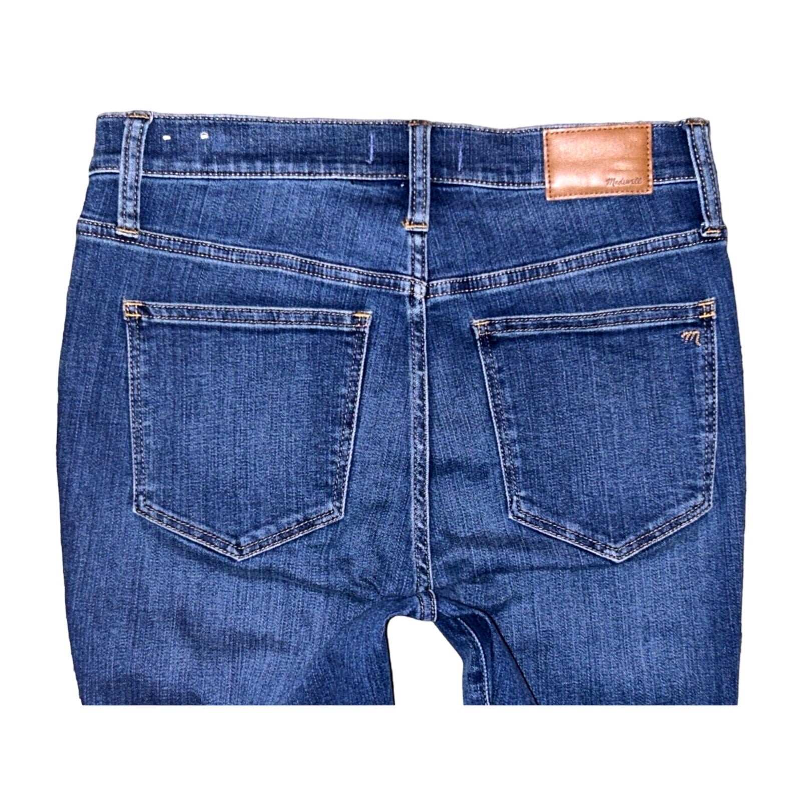Madewell 10" Roadtripper Ripped Edition Mid Rise Skinny Stretch Jeans Size 28
