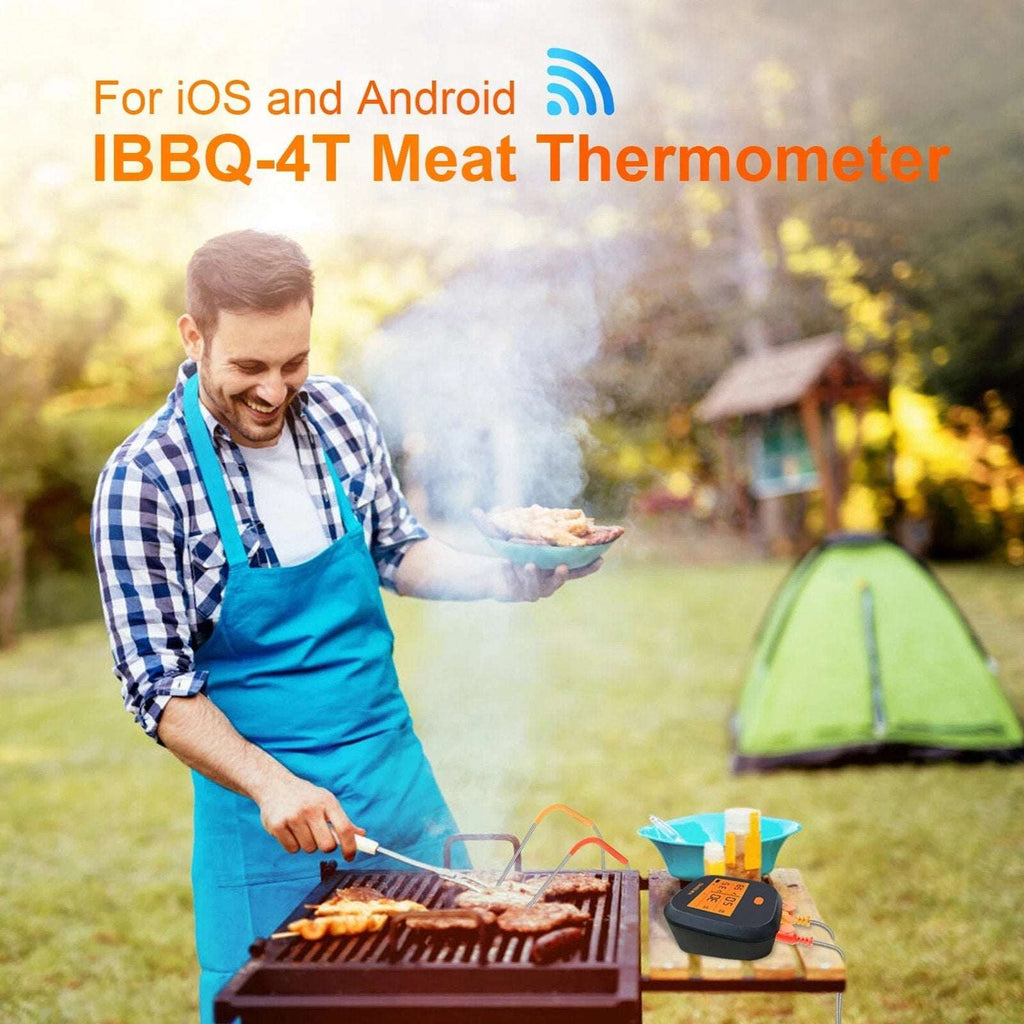 Inkbird Remote Wifi Food Thermometer IBBQ-4T BBQ Meat Cooking Kitchen Grill Tool
