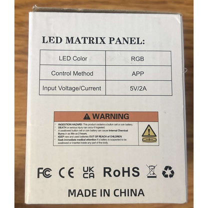 LED Matrix Pixel Panel Scrolling Bright Advertising LED Signs Flexible USB 5V