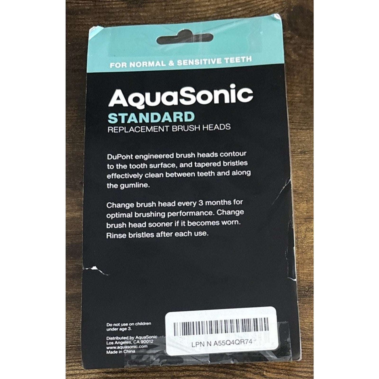 AquaSonic Replacement Brush Heads Normal & Sensitive Teeth 8 Pack Black Series+