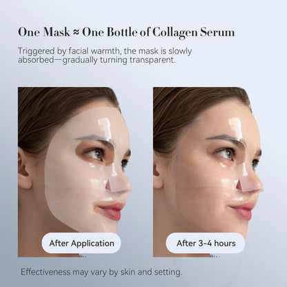 8 x Bagavs Collagen Face Mask Probiotics Hyaluronic Acid Firming Pore Minimizing