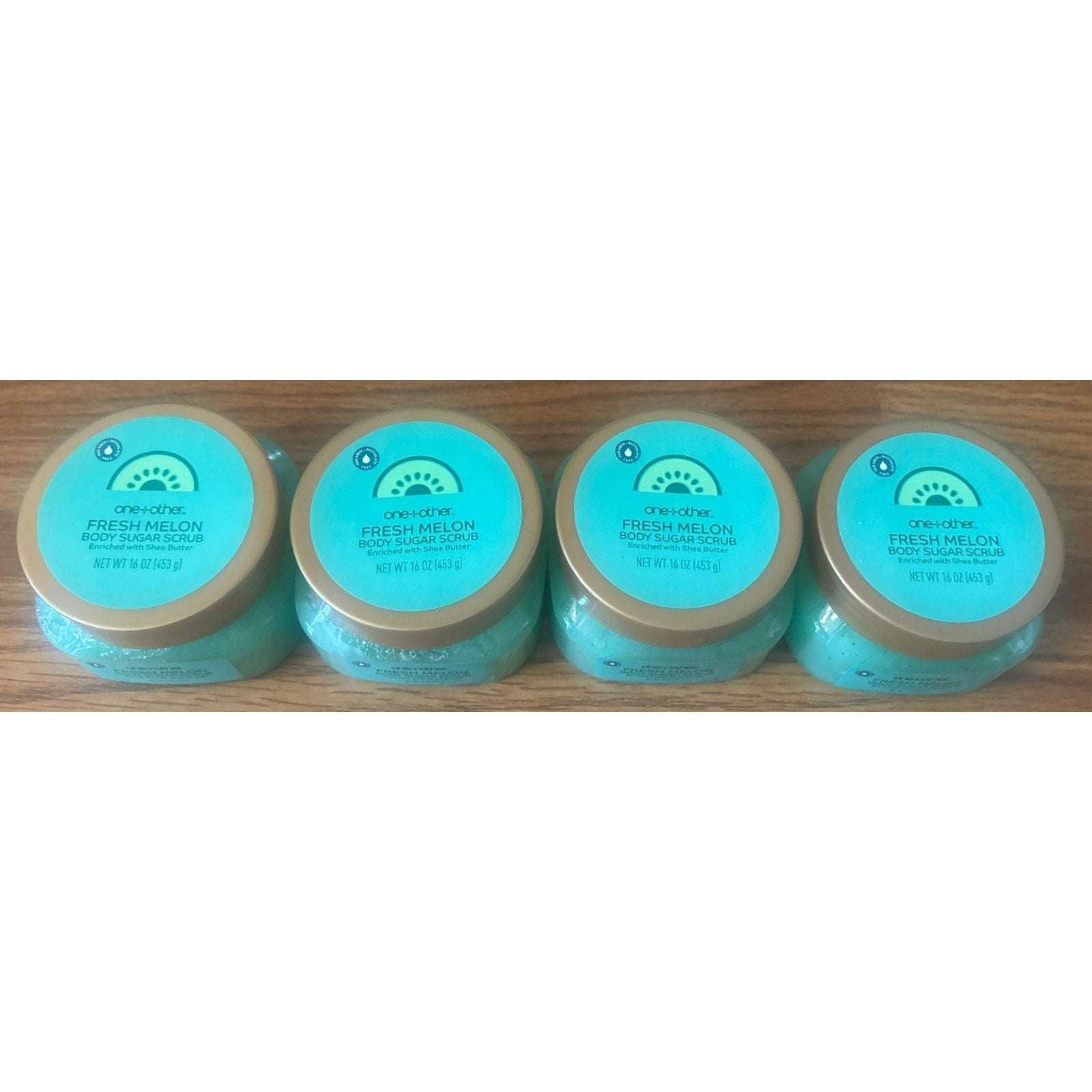 4-Pack One+Other Fresh Melon Body Sugar Scrub with Shea Butter - 16 oz each