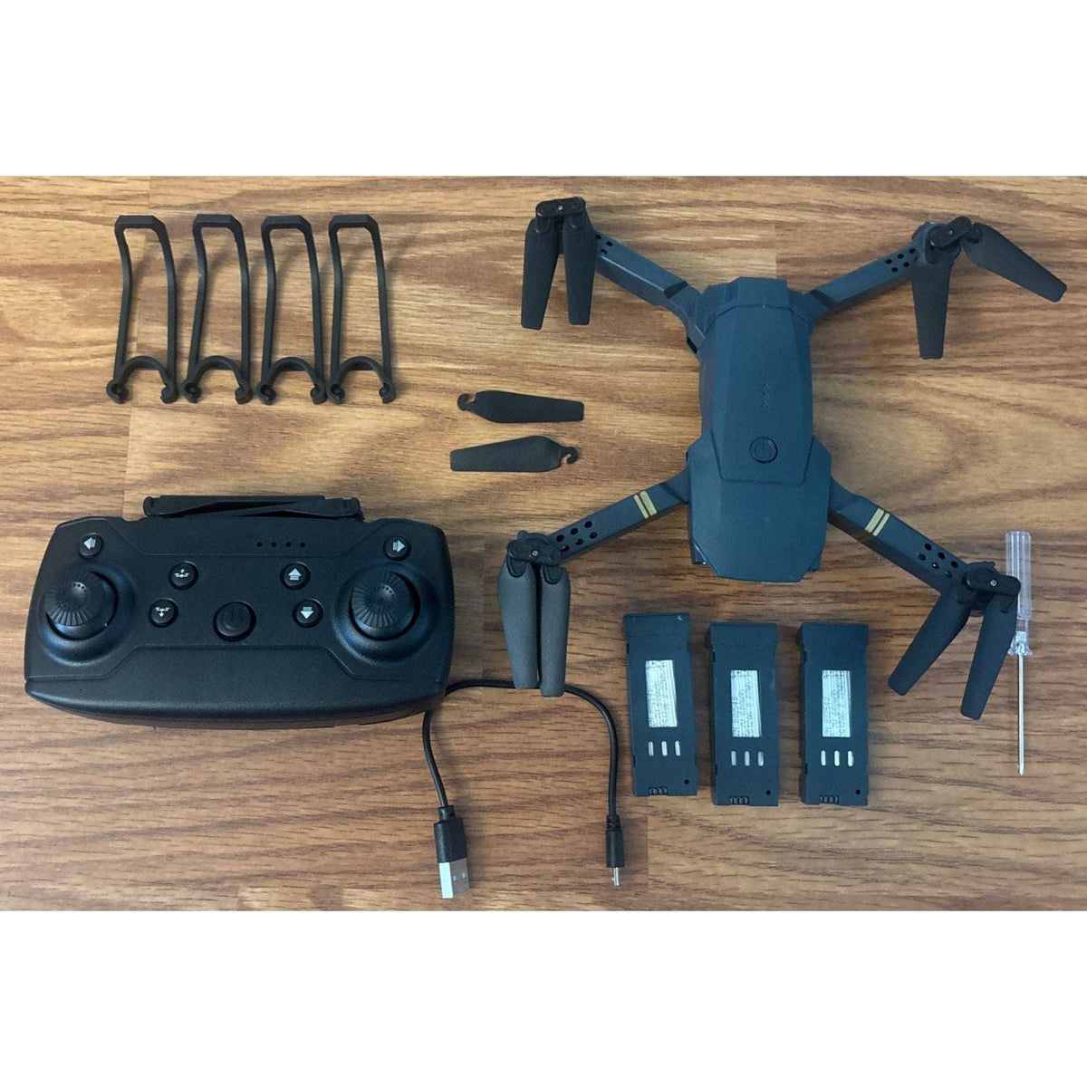 2.4 GHz Black Falcon Drone with 4k Camera Collapsible Quadcopter with Case