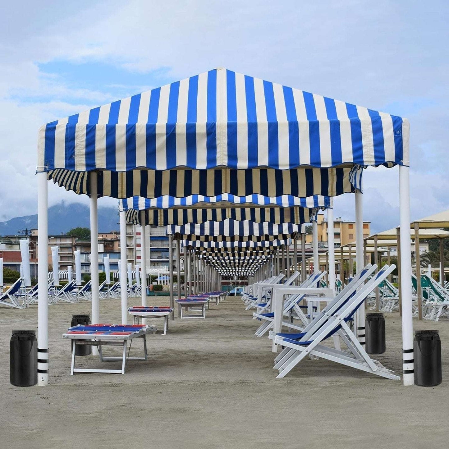 300lbs Canopy Weights Sand Bags Set of 4, XL Heavy Duty 1680D Black Sandbags