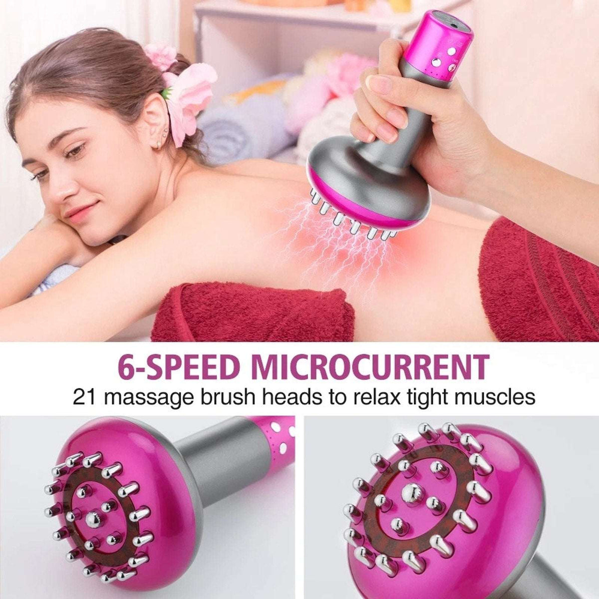 Body Sculpting Red Light Lymphatic Drainage Anti Cellulite 6Speed Massager +Heat