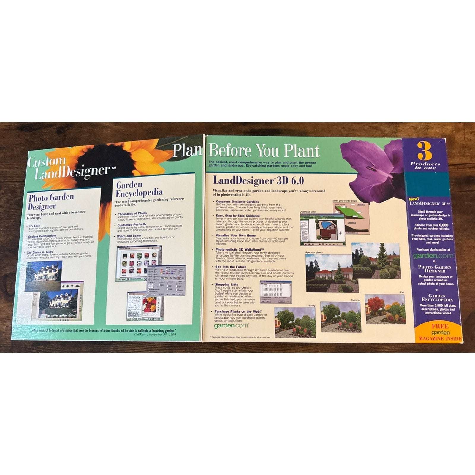 Sierra Home Custom 3D 6.0 LandDesigner Landscaping Software Windows 95/98/2000