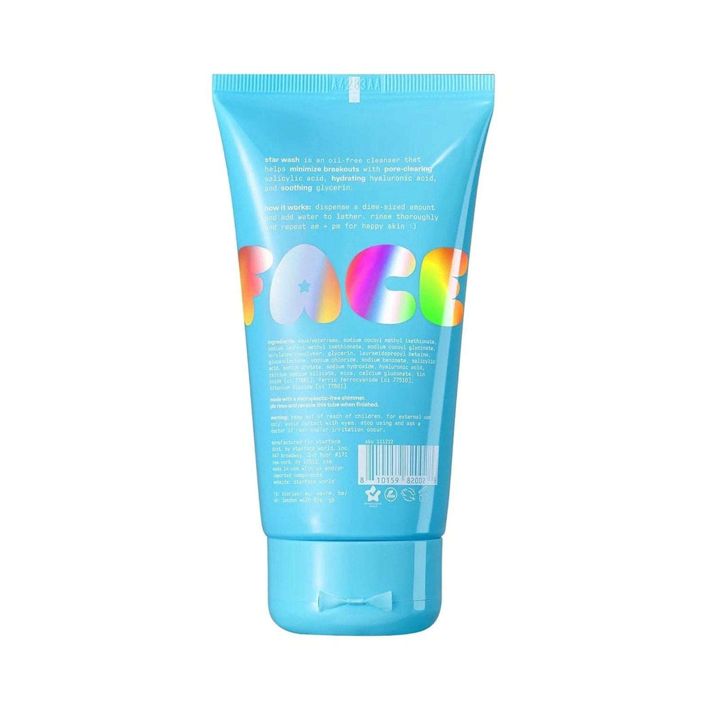 Starface Star Wash + Salicylic Acid Foaming Facial Cleanser for Breakout-Prone