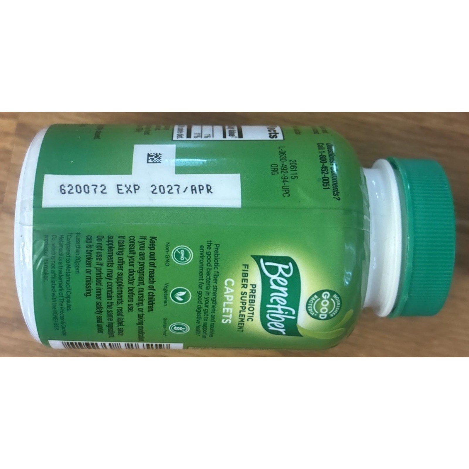 Benefiber Prebiotic Fiber Supplement Caplets 84 Count EXP 04/2027 Sealed