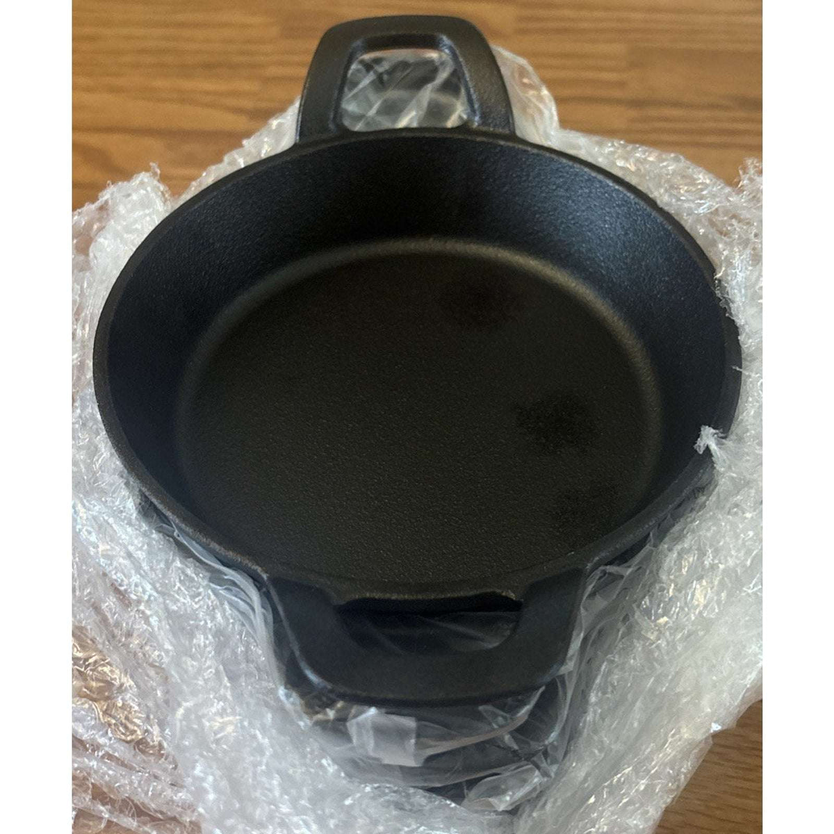 Set of 6 Mini Cast Iron Skillets Pans with Double Handles, 6.3 x 6.3 x 1.5 Inch