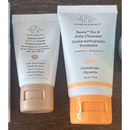 Drunk Elephant The Littles Travel 6Pc Skincare Kit +Bag NEW Exp. 07/01/2027