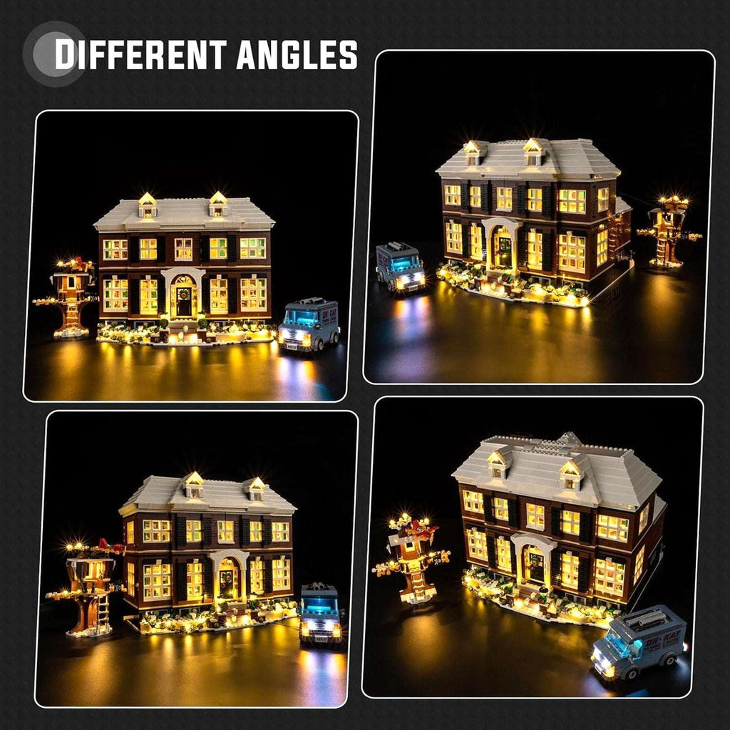 LED Light Kit for Lego Home Alone House 21330 - Upgraded Layered Lighting Design