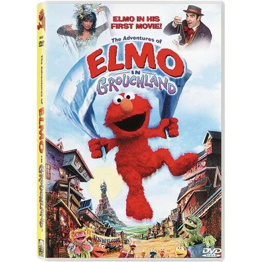 SESAME STREET ADVENTURES OF ELMO IN GROUCHLAND (DVD, 1999) NEW