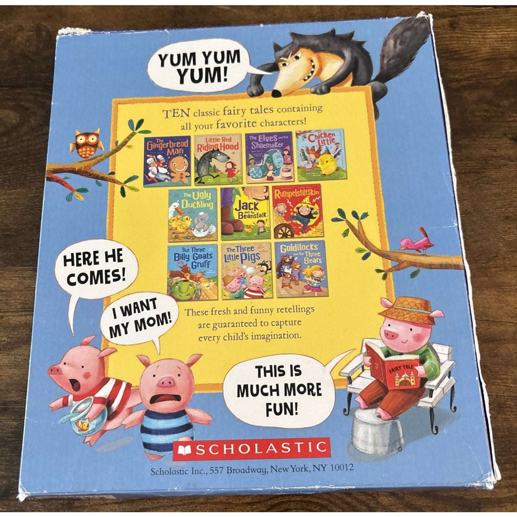 9 Fairy Tales Books Scholastic 3 Little Pigs, Little Red Riding Hood, Goldilocks