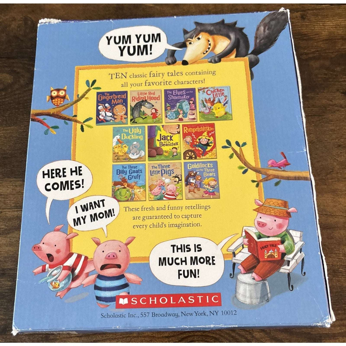 9 Fairy Tales Books Scholastic 3 Little Pigs, Little Red Riding Hood, Goldilocks