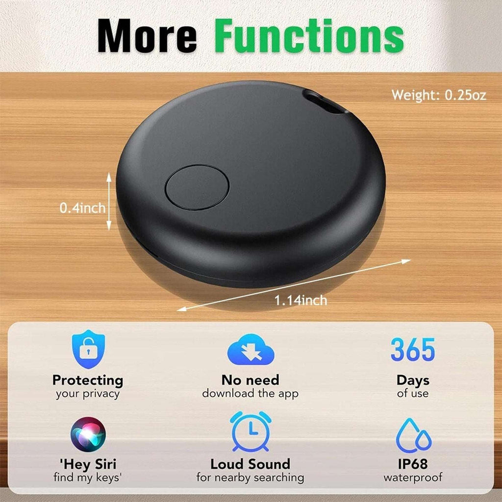 4Pk Smart Bluetooth Tracker Tag Item Finder Locator for Keys Luggage Bag (iOS)