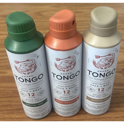 3PK Grand Tongo Insect Repellent Spray Picaridin 20% Deet-Free Mosquitoes Ticks