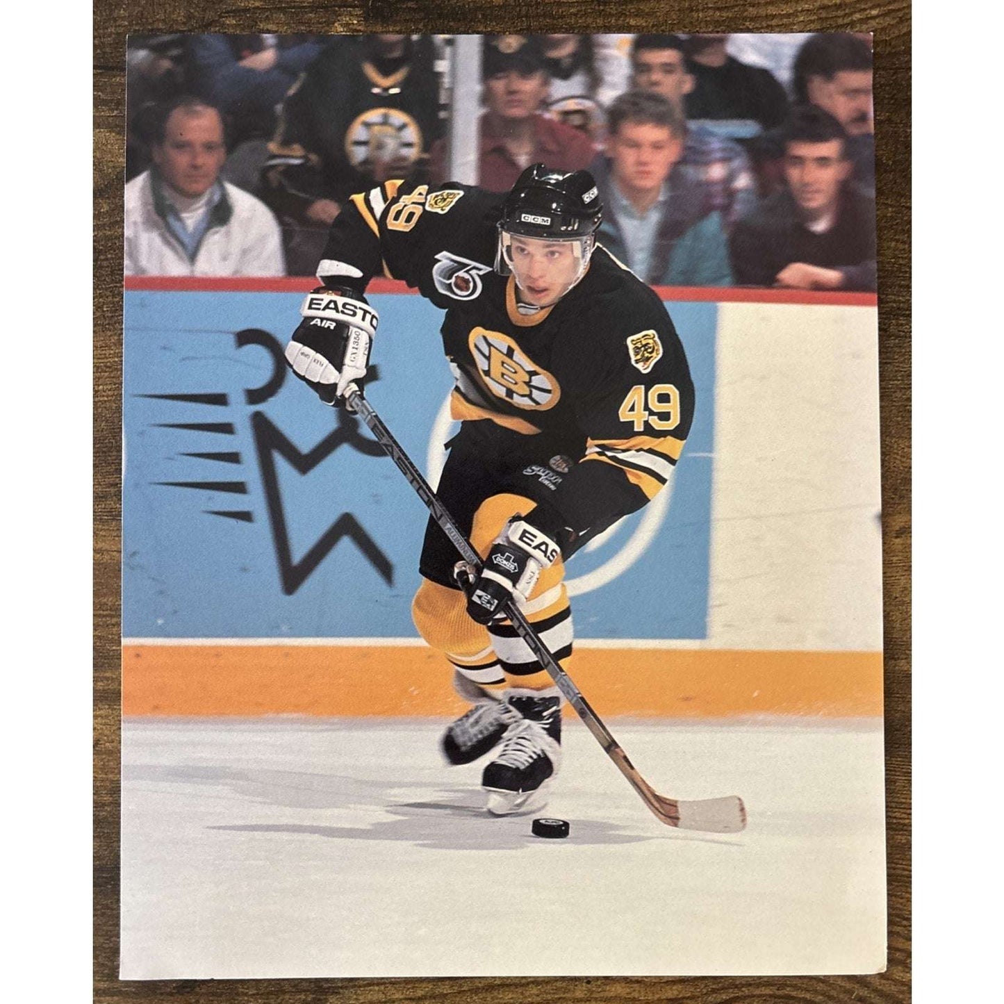 NHL Boston Bruins JOE JUNEAU #27 Game Sports Action Color 8 x 10 Photo Picture