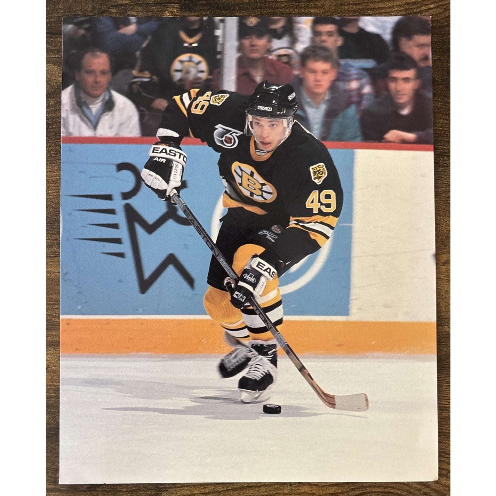 NHL Boston Bruins JOE JUNEAU #27 Game Sports Action Color 8 x 10 Photo Picture