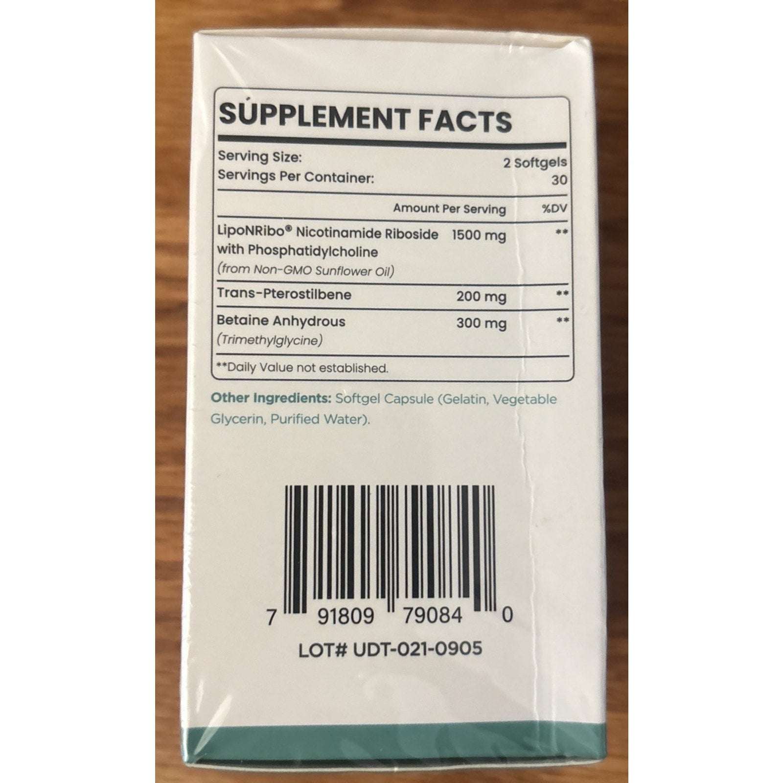 2Pk Orgabay Liposomal Nicotinamide Riboside 2000MG w/ TMG & Pterostilbene, NAD+