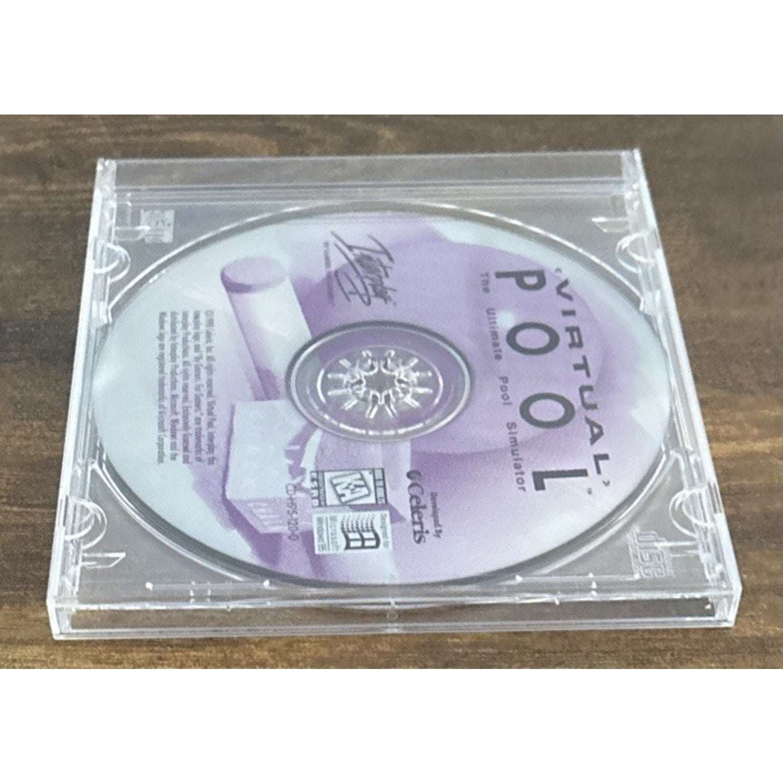 Interplay Virtual Pool CD ROM Video Game 1998 Windows 95 Celeris Pool Simulator