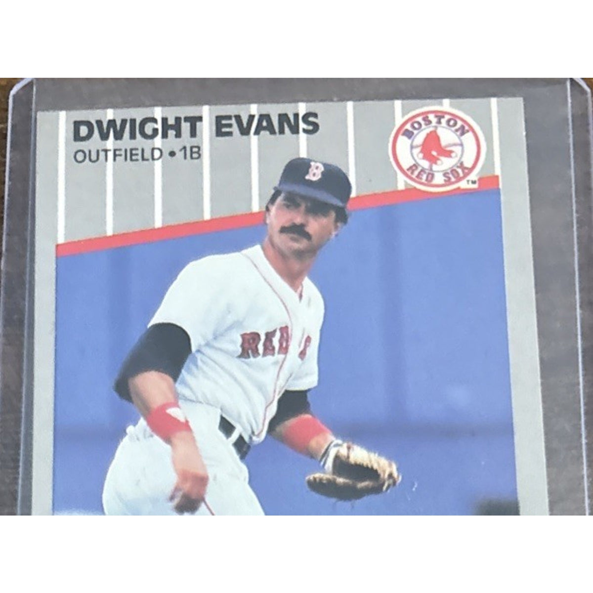 1989 FLEER #87 DWIGHT EVANS - Boston RED SOX - Pack to Sleeve - MLB Baseball