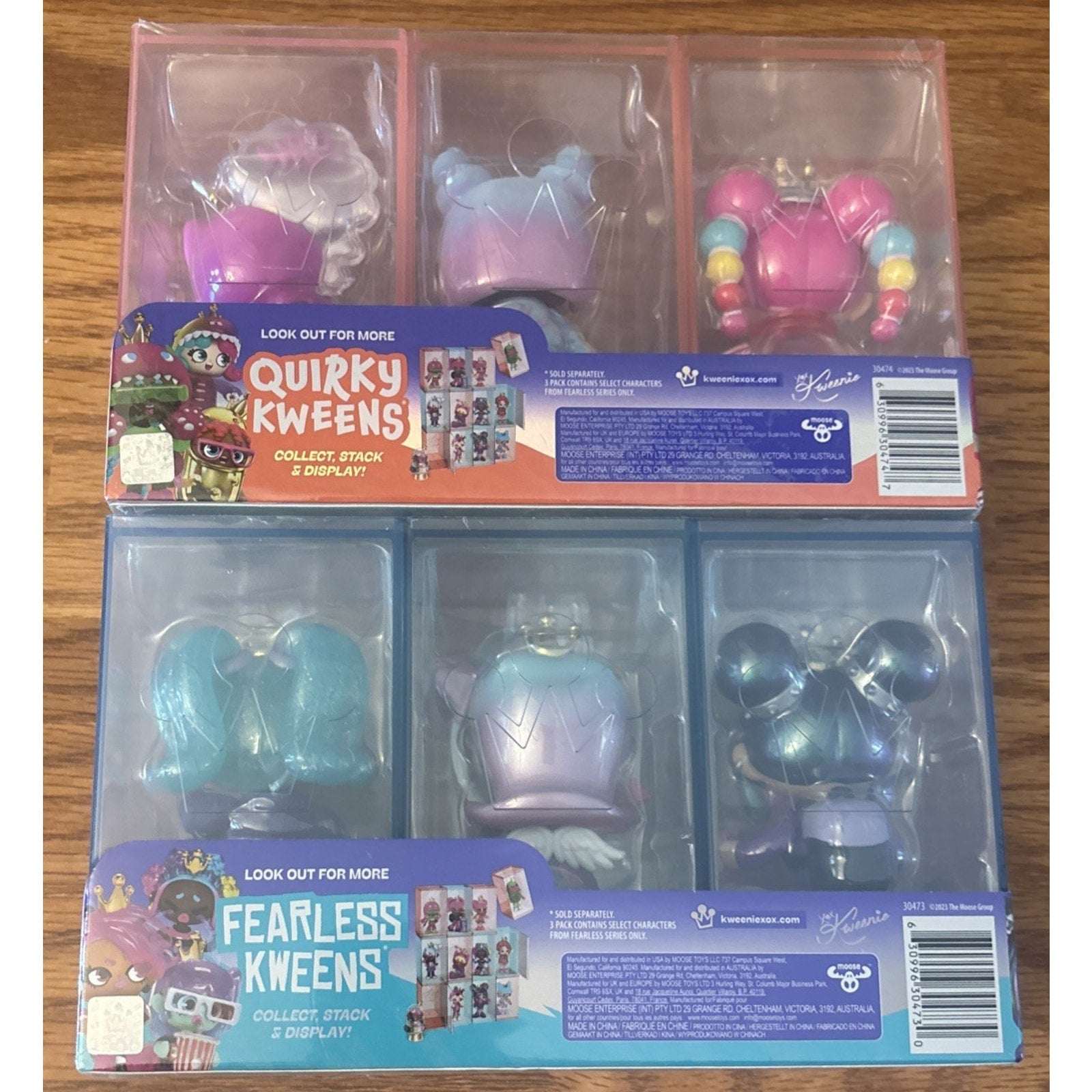 6 Count XOX KWEENIE FEARLESS KWEENS & QUIRKY KWEENS 2 x 3 PACKS New/Sealed