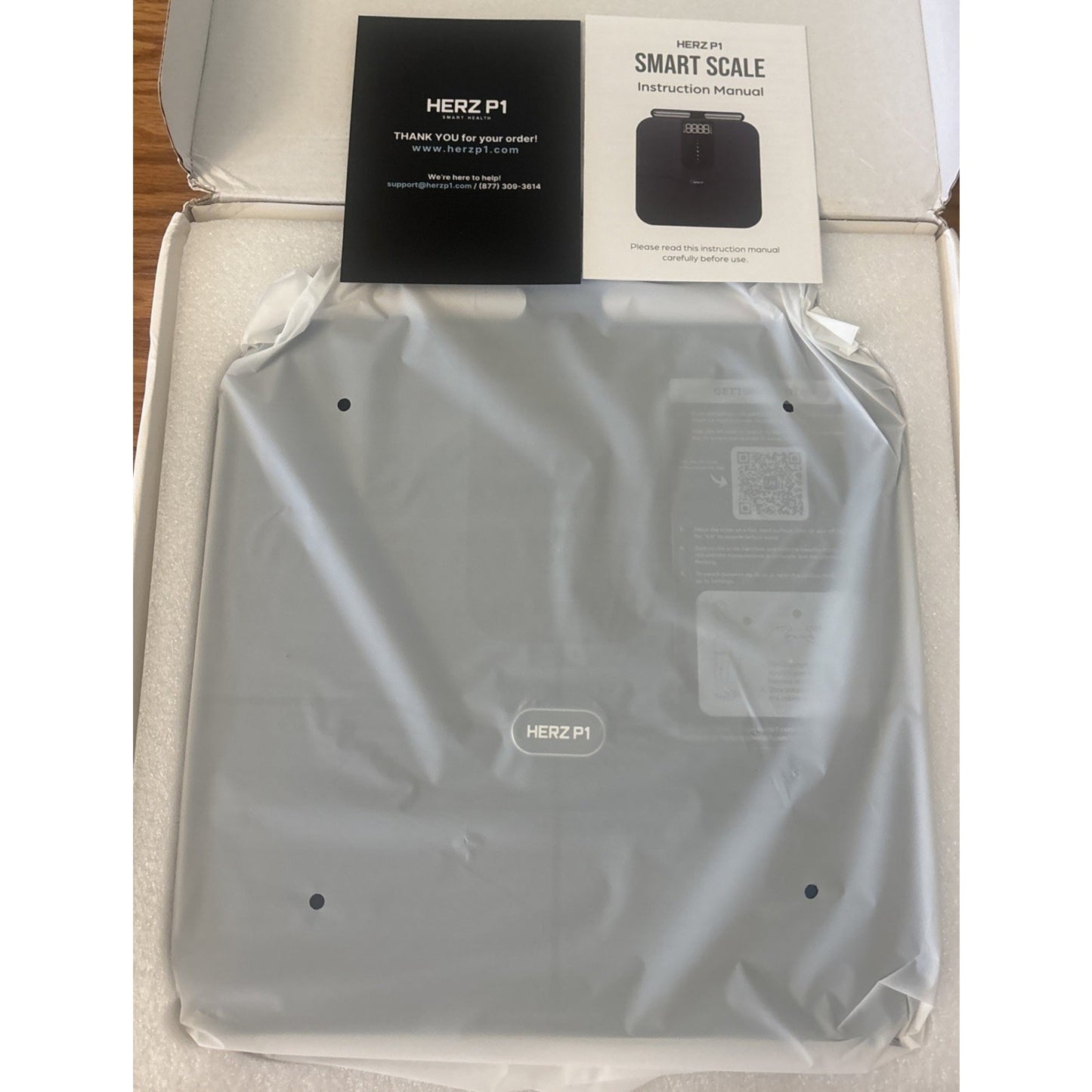 Herz P1 Smart Scale 8-Electrode Body Composition w/ 56 Metrics BMI Bluetooth APP