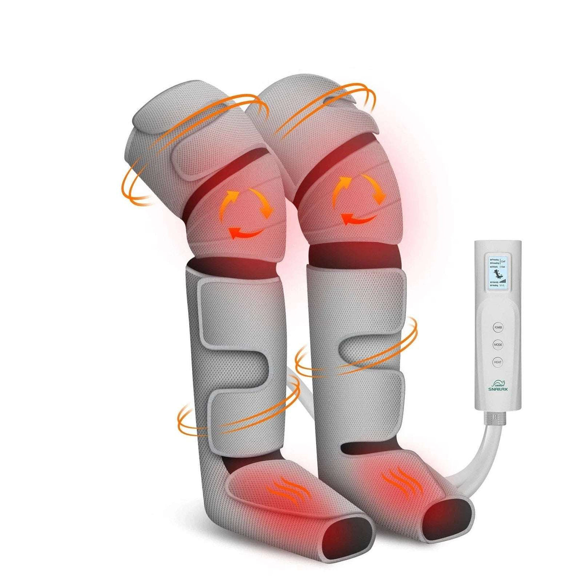 Snailax Air Compression Leg Massager with Heat Thighs, Calf, Knee, Foot Massager