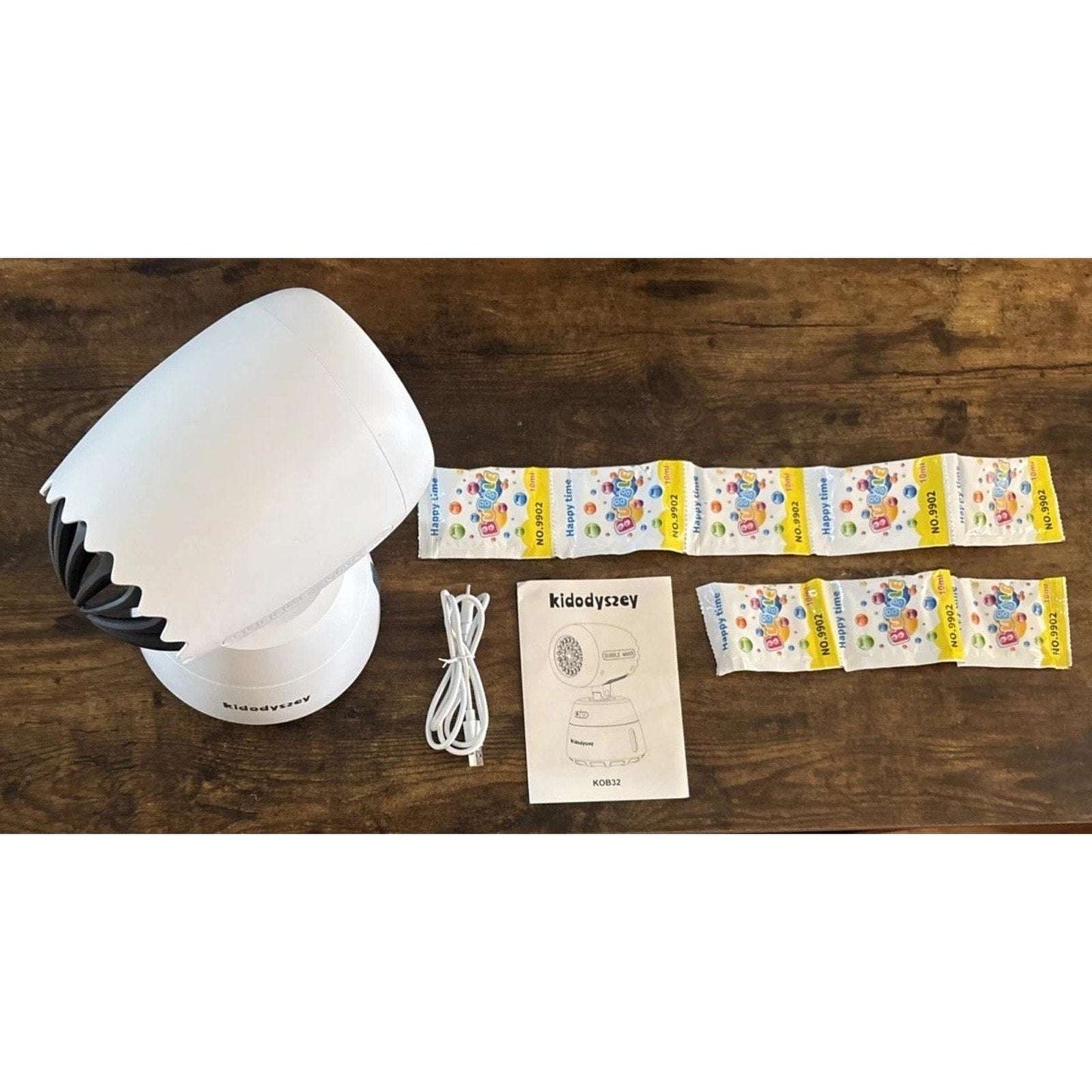 Oscillating Automatic Bubble Machine Blower Maker Wireless Rechargeable Portable