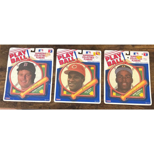 MLB Play Ball! Roger CLEMENS Bobby Bonilla Eric Davis Superstar Collector Plaque