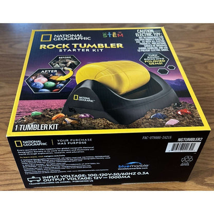 National Geographic Rock Tumbler Starter Kit Turn Rough Rocks into Polished Gems
