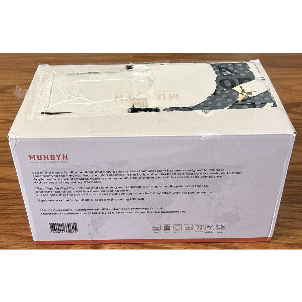 MUNBYN MFi iOS Bluetooth Thermal Receipt Printer ITPP047P-USEB-MUS iPhone iPad