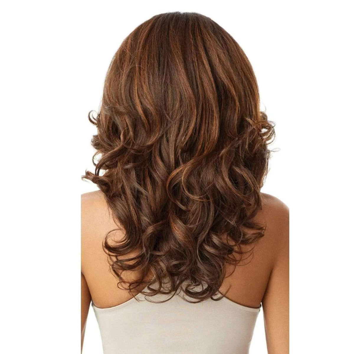OUTRE SYNTHETIC PERFECT HAIR LINE 13X6 LACE FRONT WIG JULIANNE DR2ChocolateSwirl
