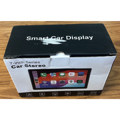 7" Portable Bluetooth Touchscreen Car Stereo Carplay & Android Auto MirrorLink