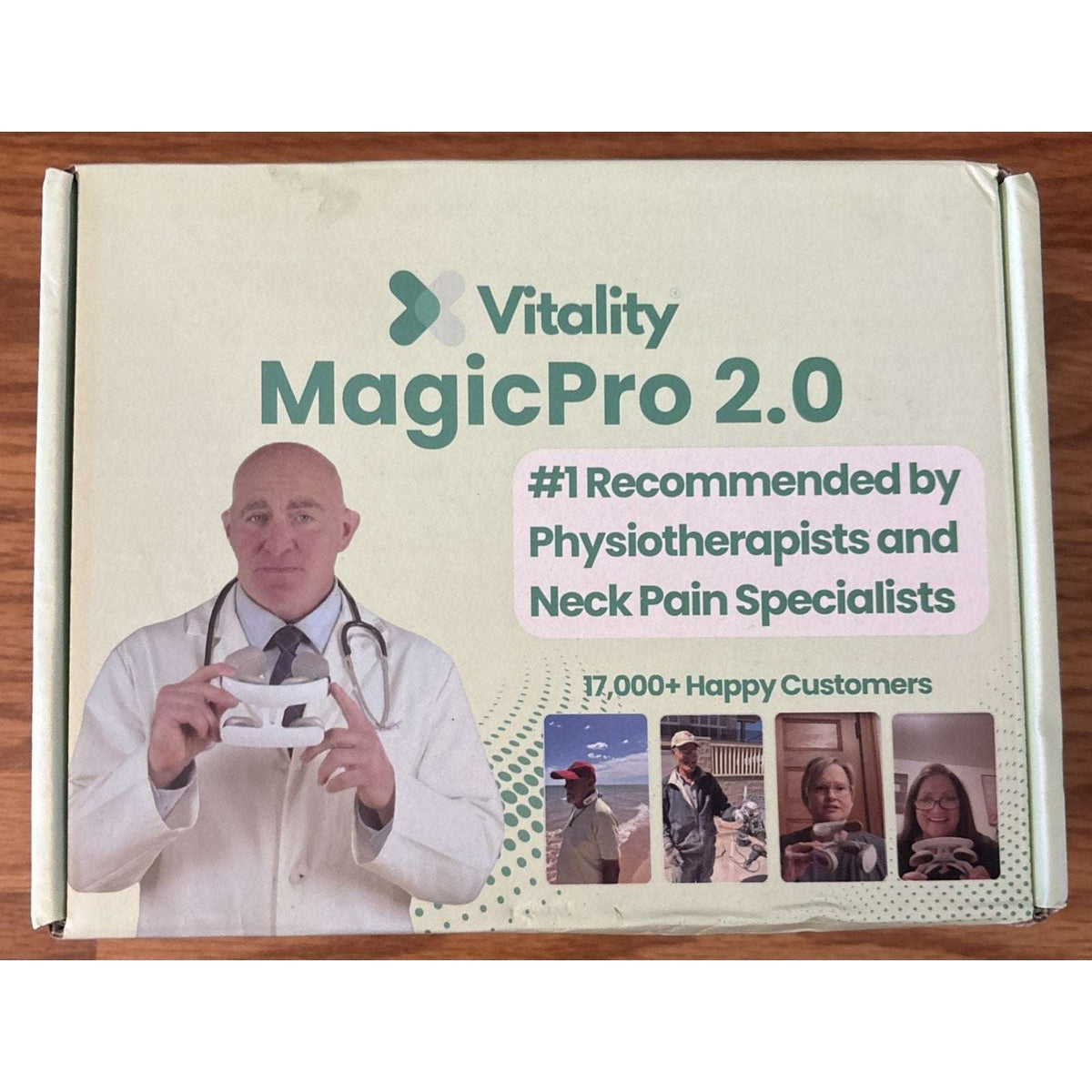Vitality Magic Pro 2.0 Neck Massager, 4-Head, 6 Mode Massage, 16 Levels w/ Heat