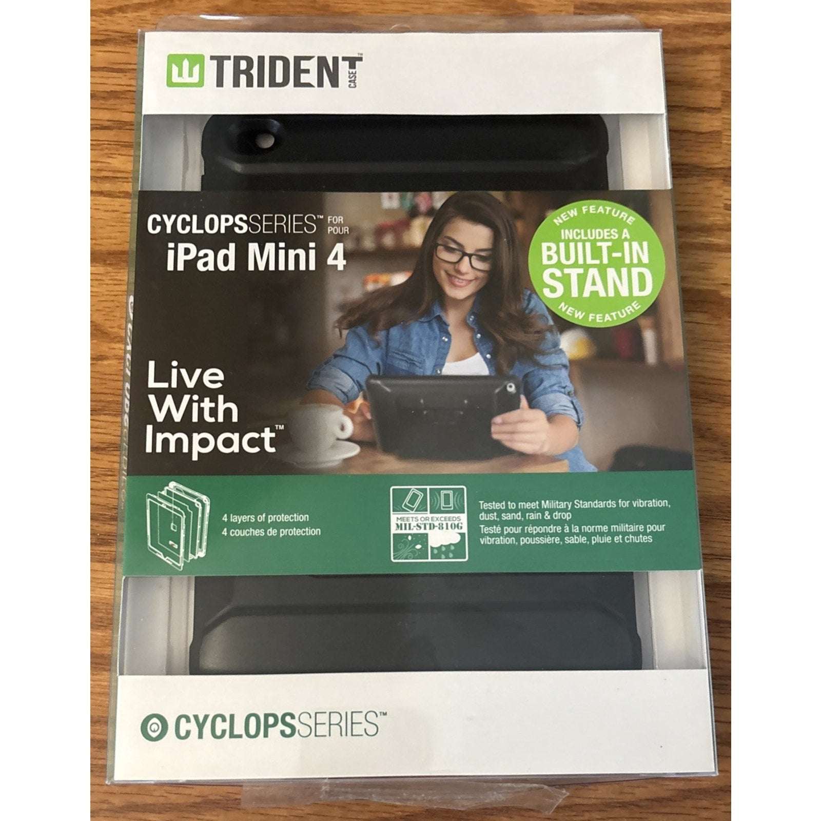 Apple iPad Mini 4 Trident Sliding Case Cyclops Series w/ Built-in Stand & Screen