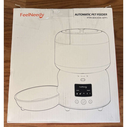 3L Automatic Cat Pet Food Dispenser Feeder w/ APP Control, Up to 10 Meals Daily