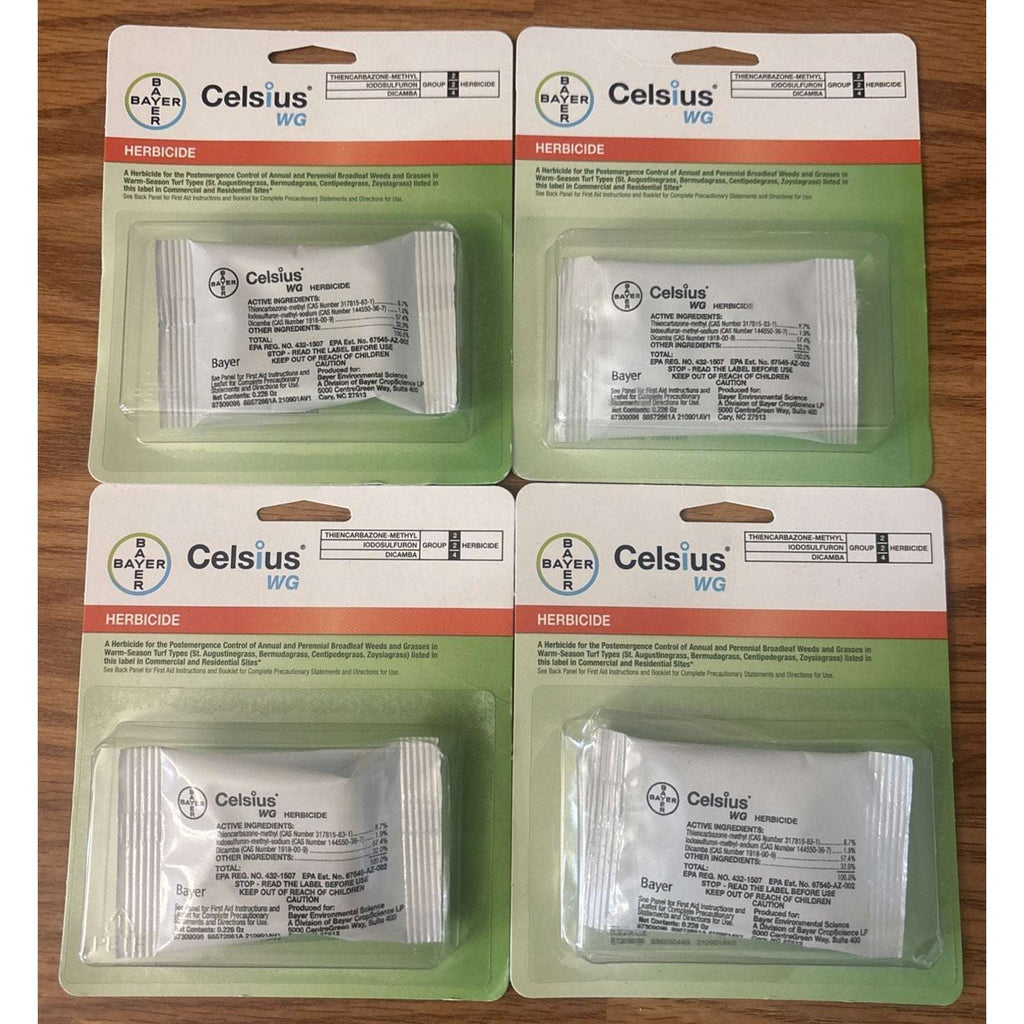 4x Celsius Herbicide - Single dose 0.226 oz Easy Mix Packet - Post Emergent