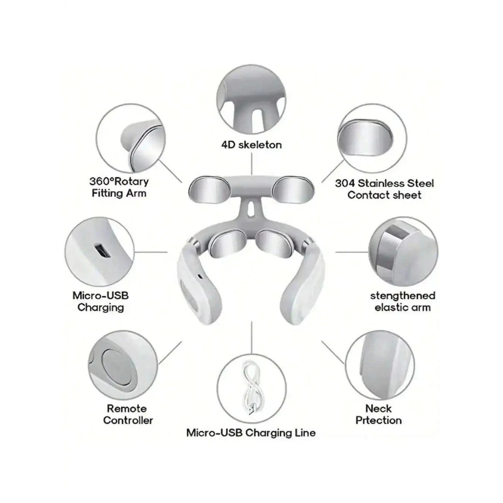 Vitality Magic Pro 2.0 Neck Massager, 4-Head, 6 Mode Massage, 16 Levels w/ Heat
