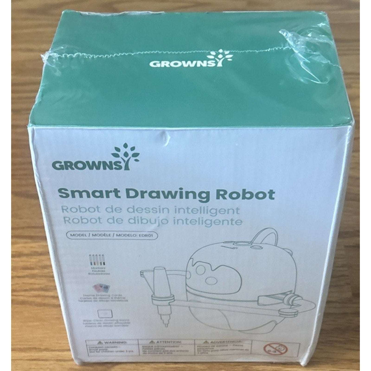 Smart Drawing Robot for Kids w/ 150 Cards, Lights & Voice Guide Educational Art