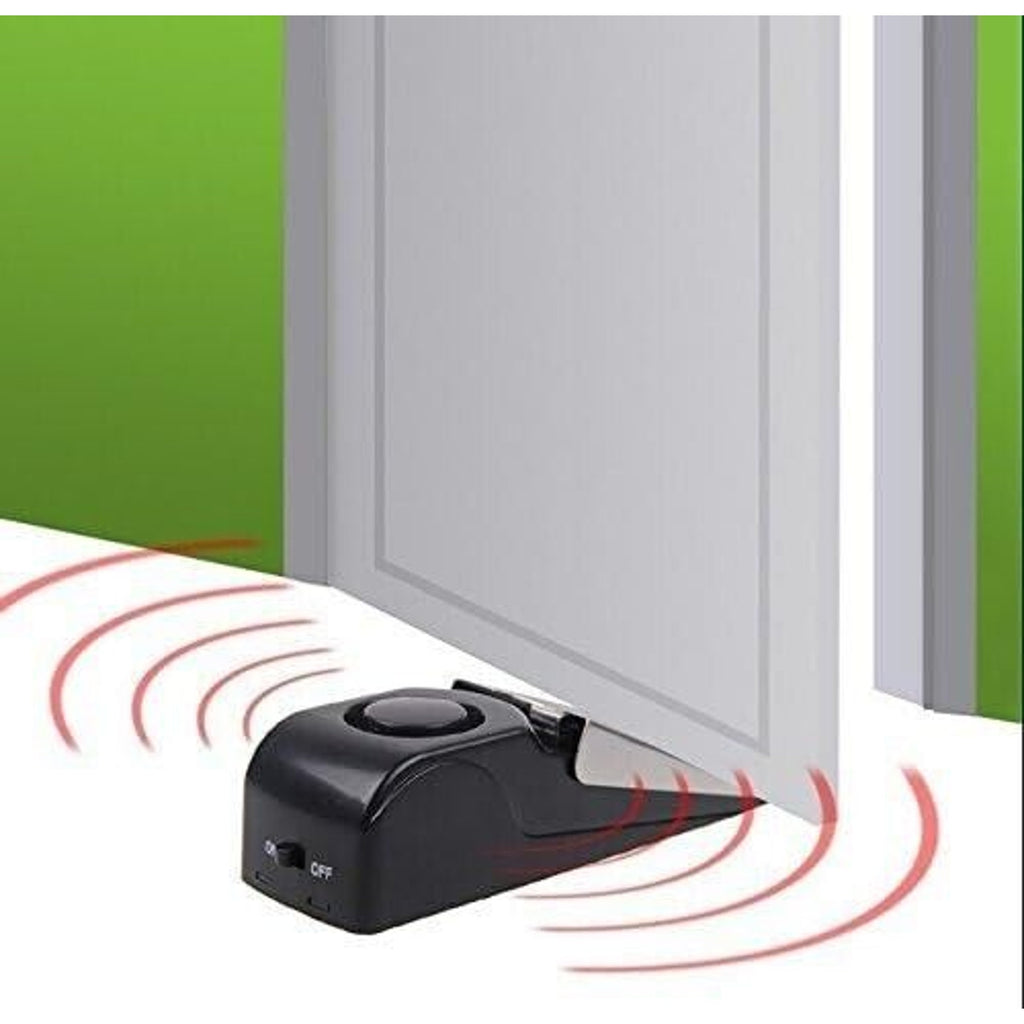 Wireless Travel Door Stop Alarm Portable Security Alert Wedge Stopper Hotel Safe