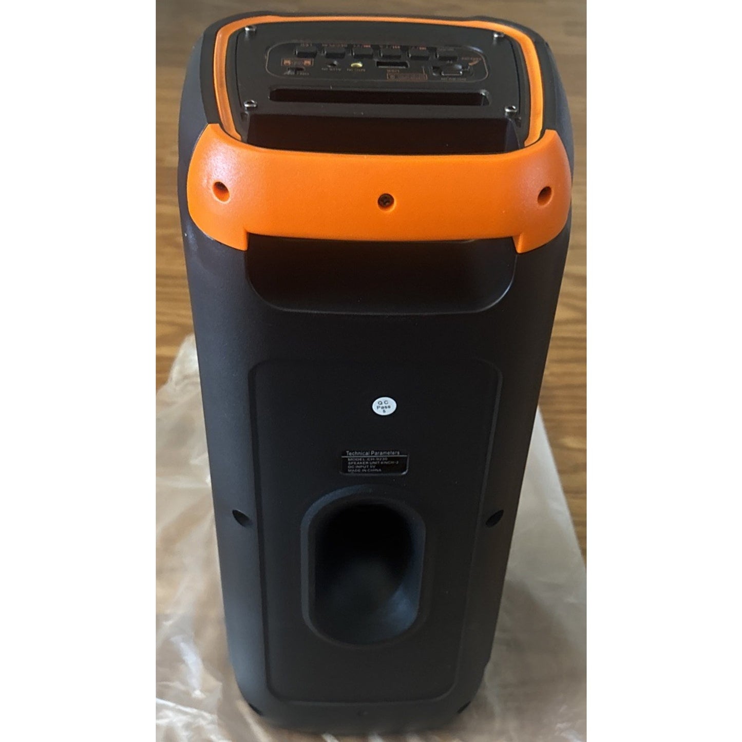 Dual 4" RGB Portable Speaker Rechargeable Bluetooth LED Karaoke Party System