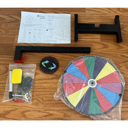 Winspin Customizable 14 Slot Spinning Prize Wheel Colorful Chore/Activity Wheel