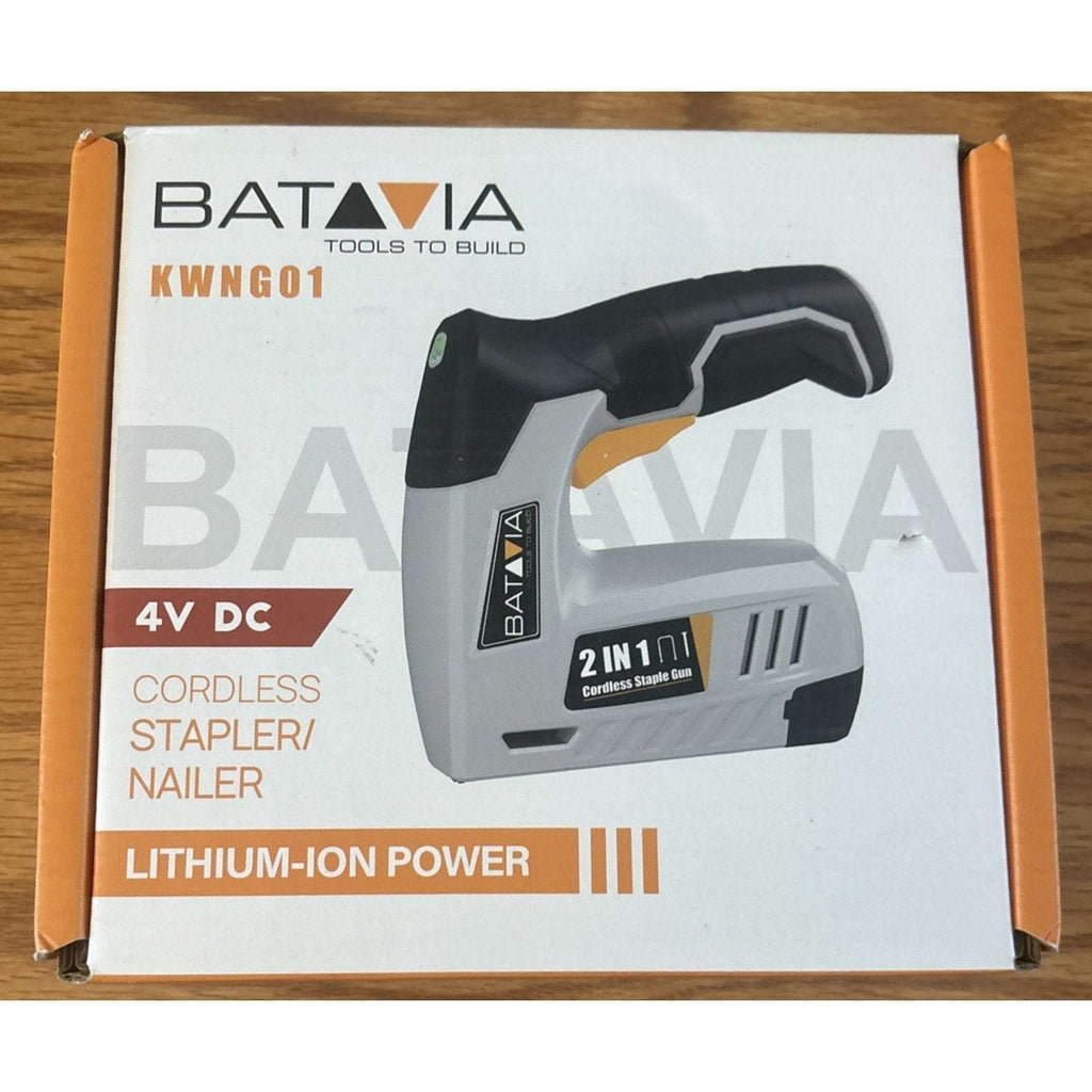 BATAVIA 2-in-1 Electric Staple Gun & Brad Nailer Kit Cordless w/ Triple Safety