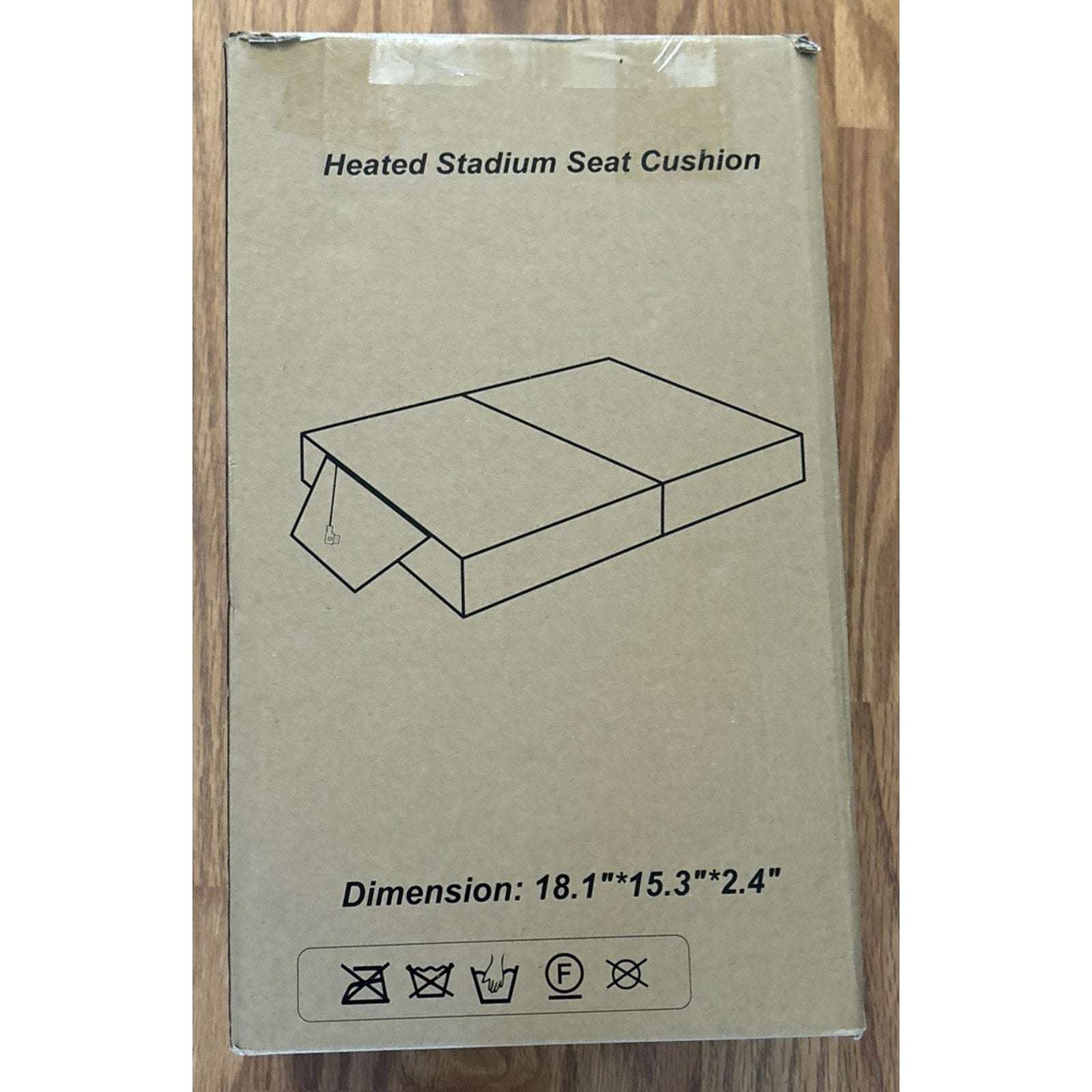 Extra Wide Heated Stadium Seat Cushion Foldable Portable Bleacher 3 Heat Setting