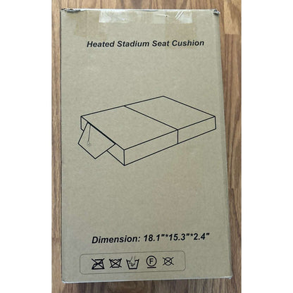 Extra Wide Heated Stadium Seat Cushion Foldable Portable Bleacher 3 Heat Setting