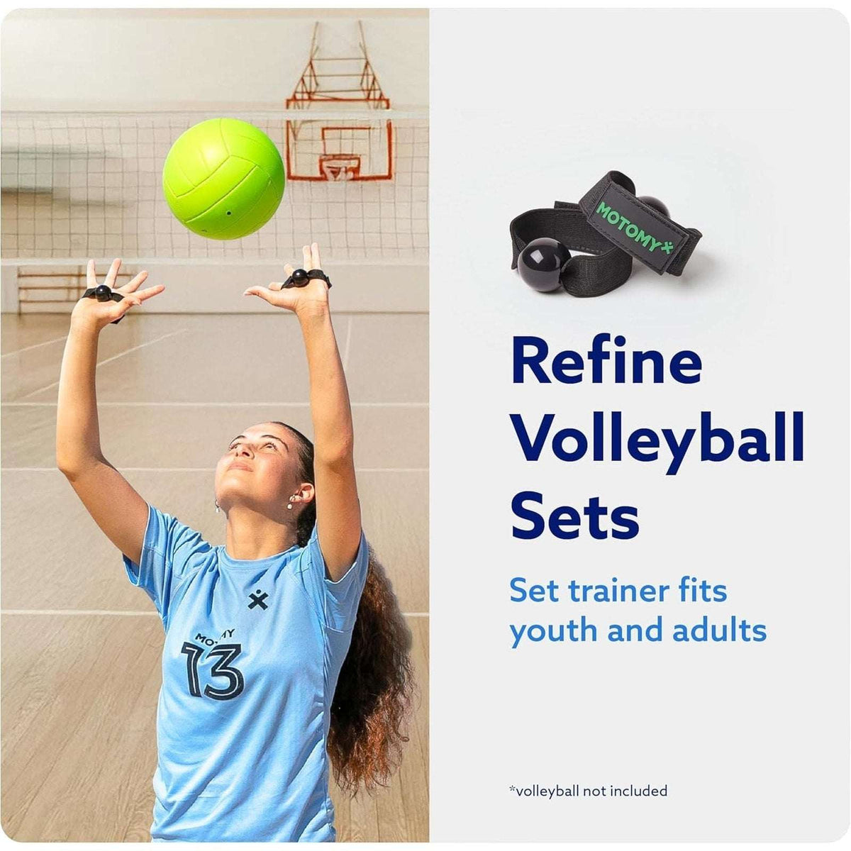 Volleyball Training Aid MasterKit VolleyPal Solo Trainer - Serve, Spike & Set